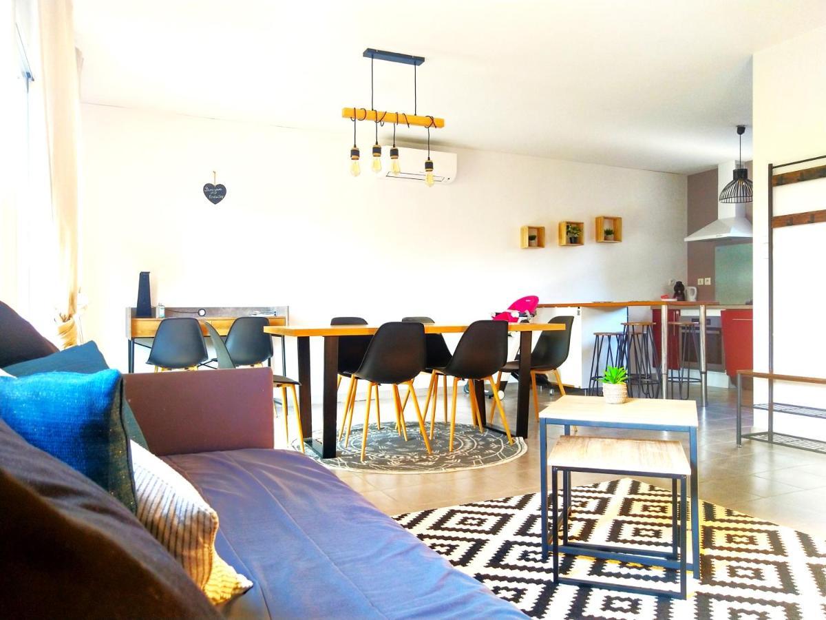 Le Clos Andree - Charmante Maison 8 Personnes - 5 Lits - Climatisation Reversible - Parking 3 Vehicules - Garage - Zone Nord Montauban - Terrasse Et Jardin Екстериор снимка